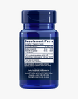 Supplement facts for Life Extension Homocysteine Resist, featuring key nutrients including riboflavin, vitamin B6, folate, and methylcobalamin (B12) to help regulate homocysteine levels for heart health.
