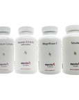Eternity Medicine Rx Nutrient Sensing Bundle featuring four science-backed supplements — Magnificent 7, Telovite™, Magnesium Complex, and Vitamin D3 & K2. Designed to restore metabolic flexibility, enhance insulin sensitivity, and support healthy aging.