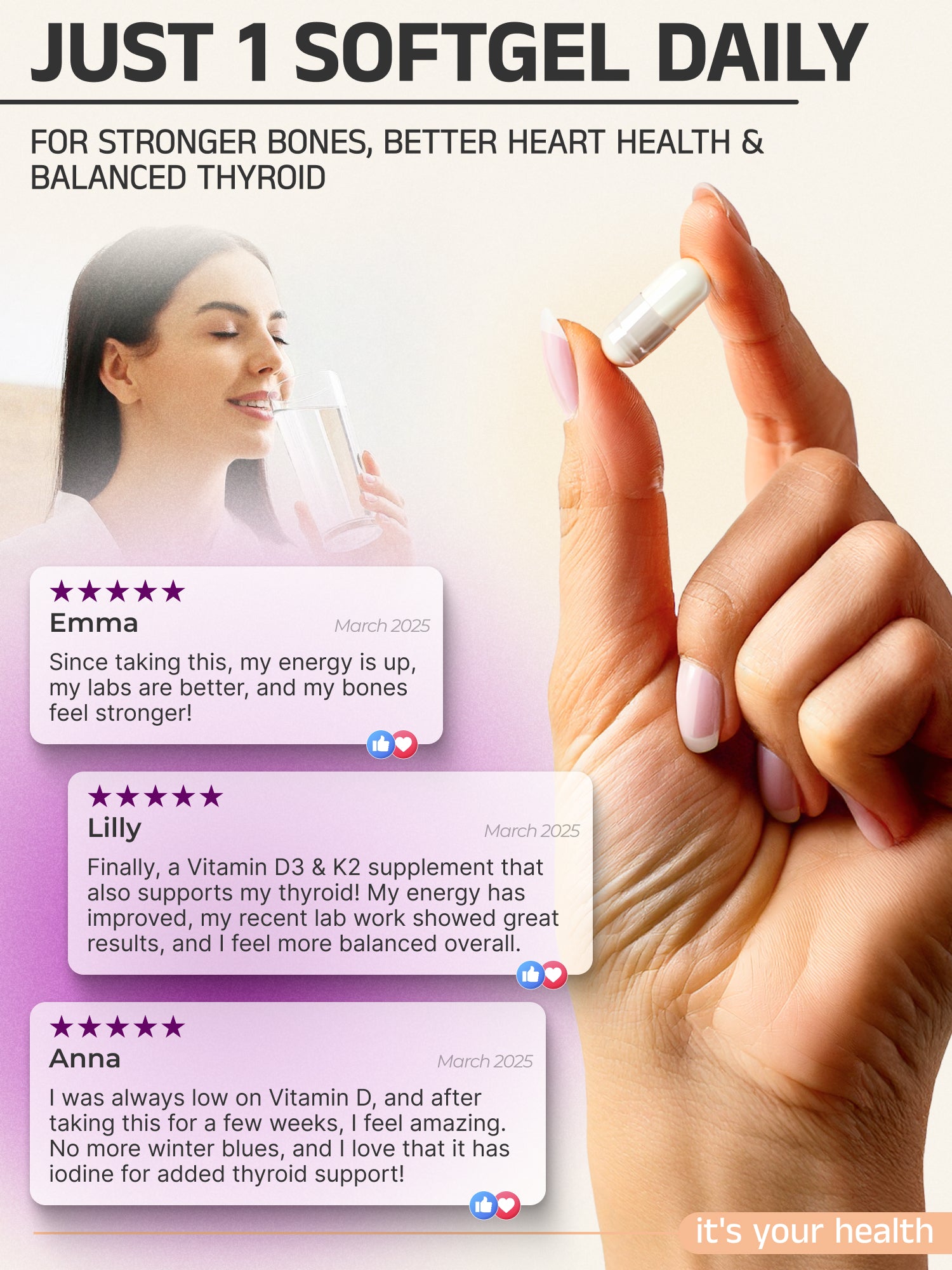Vitamin D3 &amp; K2